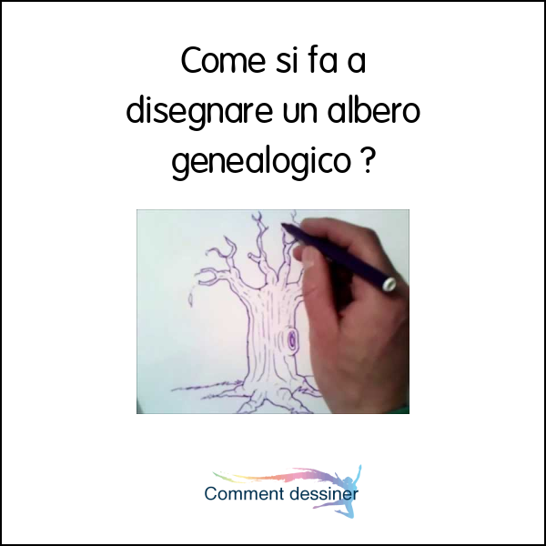 Come si fa a disegnare un albero genealogico